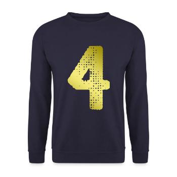 Maillot 4 numéros - Sweat-shirt Unisexe - marine - Devant - Alina (178cm) & Michal (187cm)