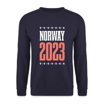 Norway 2023 - Unisex Pullover - Navy - Vorne - Alina (178cm) & Michal (187cm)