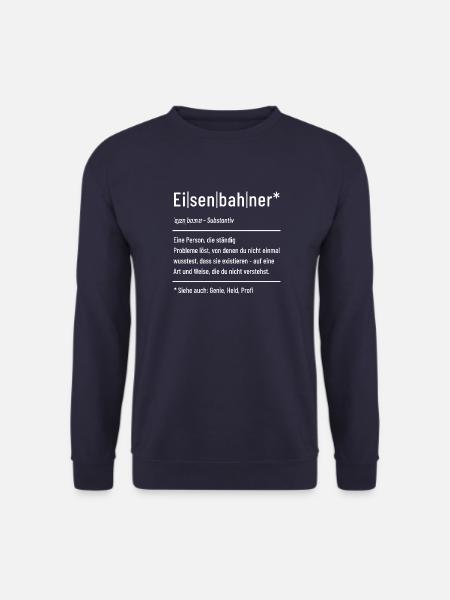 Eisenbahner - Definition - Lexikon - Unisex Pullover - Navy