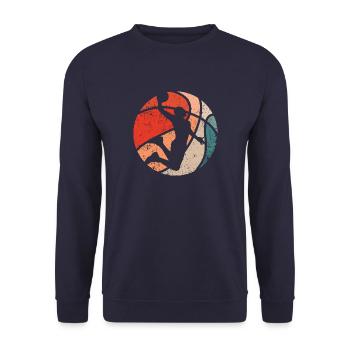 Basketball Jam - Unisex Pullover - Navy - Vorne - Alina (178cm) & Michal (187cm)