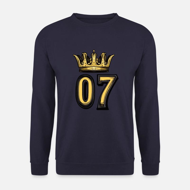 7 Zahl Krone - Unisex Pullover - Navy