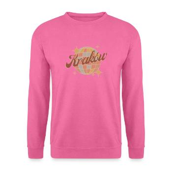 Cracovie, Cracovie, Cracovie, Pologne, Design rétro Vintage - Sweat-shirt Unisexe - rose - Devant