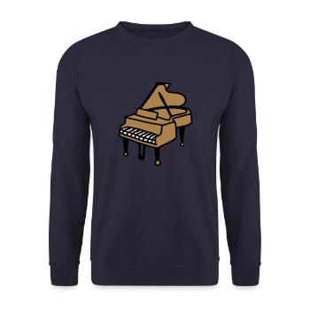 Wings 3 - Unisex Sweatshirt - navy - Front - Alina (178cm) & Michal (187cm)