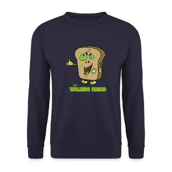 The Walking Bread, Halloween, effrayant - Sweat-shirt Unisexe - marine - Devant - Alina (178cm) & Michal (187cm)