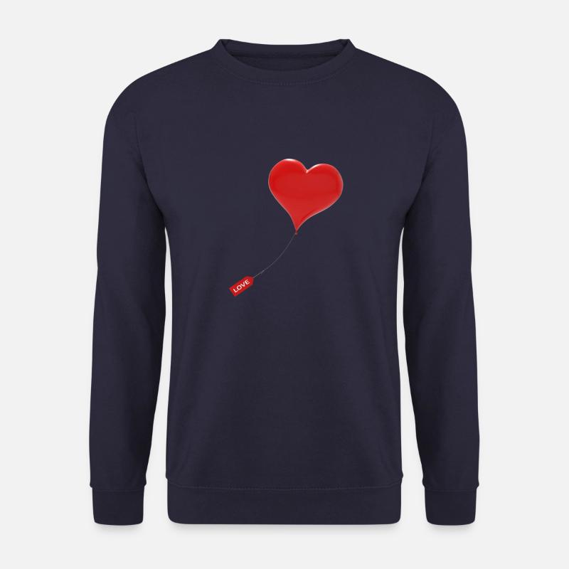 herzförmiger Ballon - Unisex Pullover - Navy