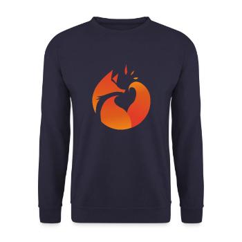 Fox Fox - Unisex Pullover - Navy - Vorne - Alina (178cm) & Michal (187cm)