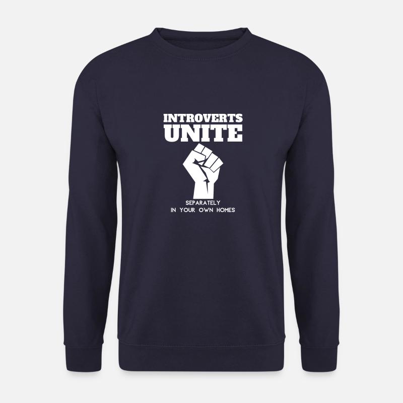Introverts unite - Unisex Pullover - Navy