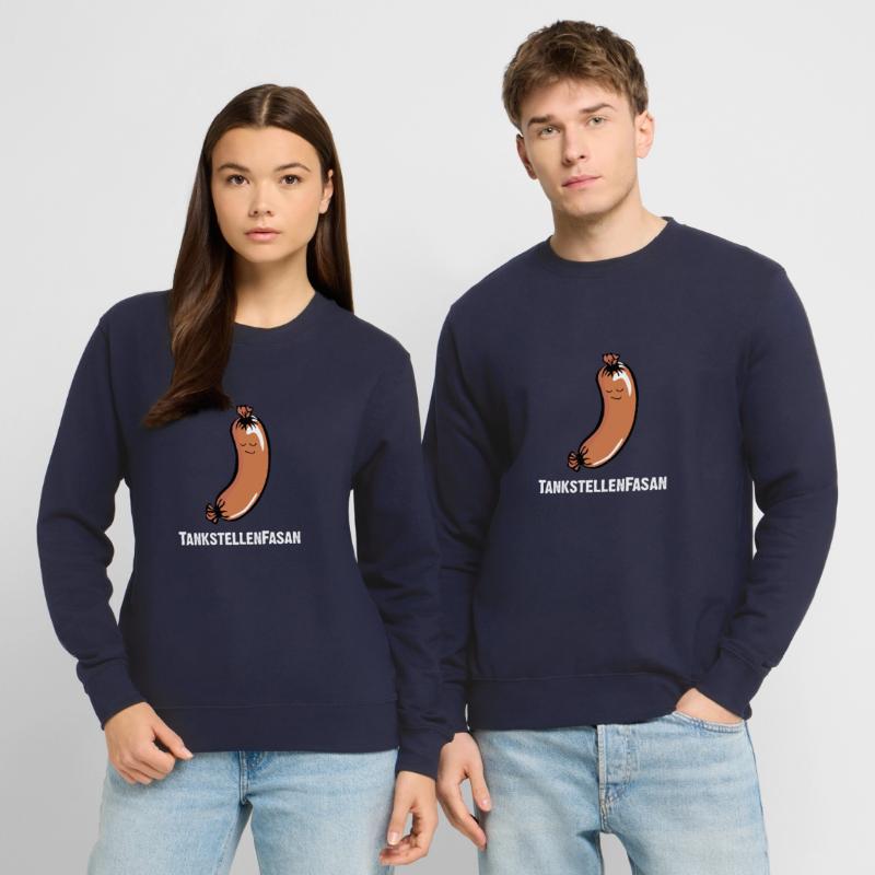 TankstellenFasan. Knackwurst oder Bockwurst Unisex Pullover