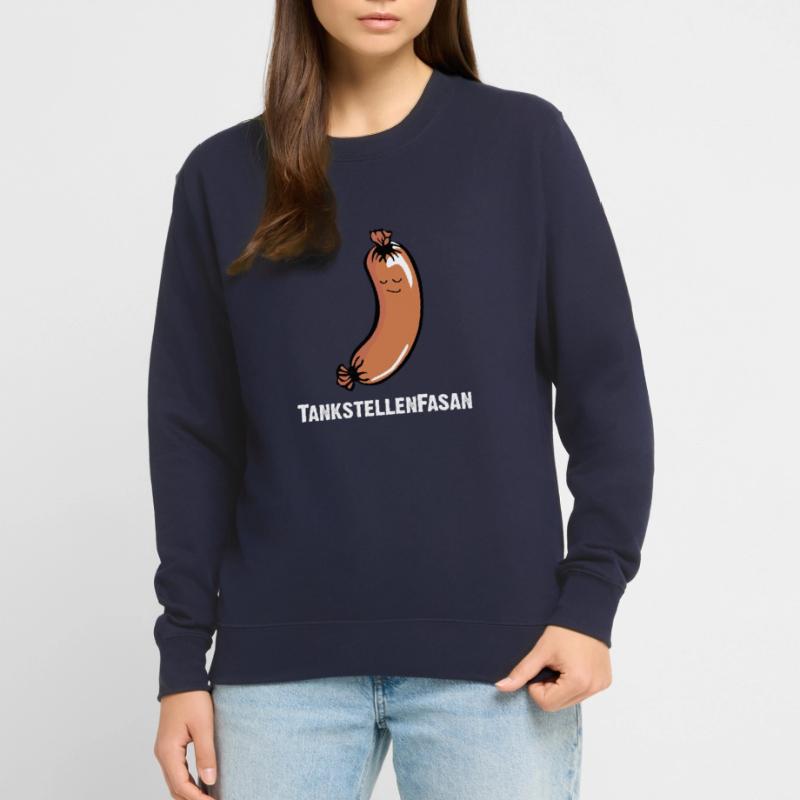 TankstellenFasan. Knackwurst oder Bockwurst Unisex Pullover