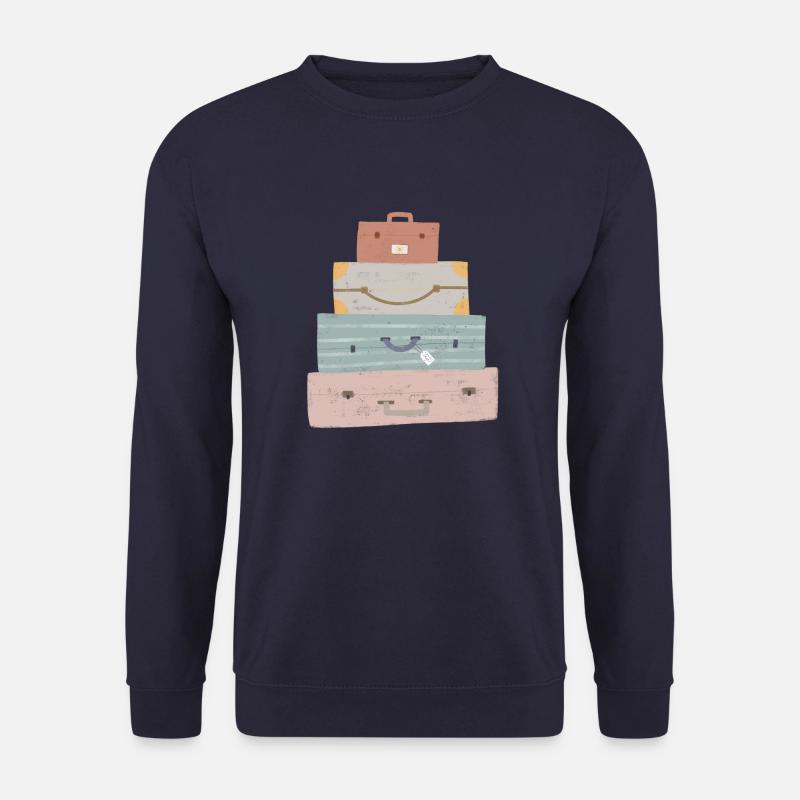 Weltbummler Koffer - Unisex Pullover - Navy