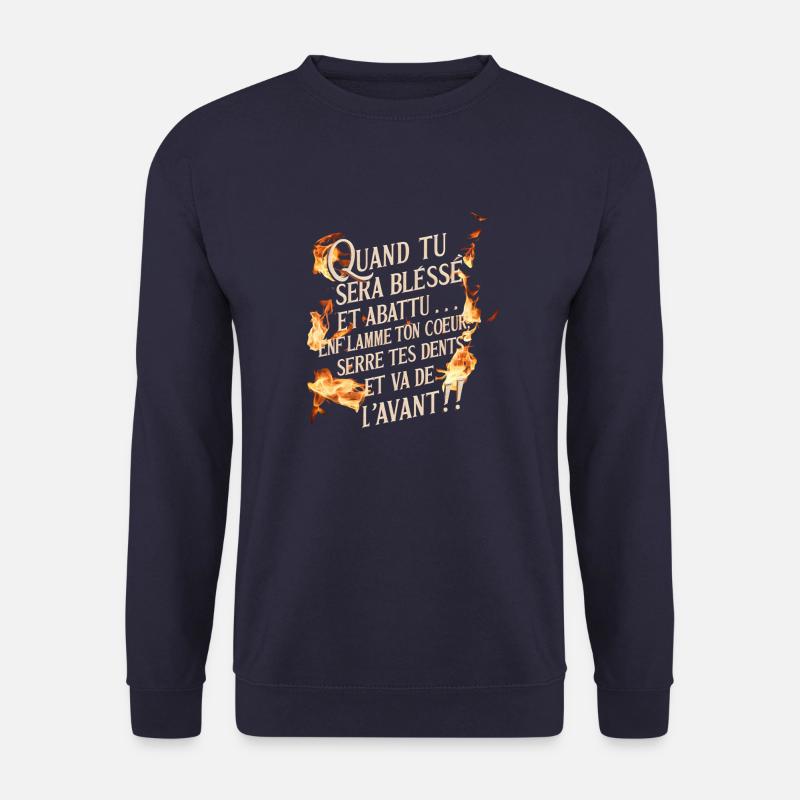 text when you're hurt - Unisex Sweatshirt - navy
