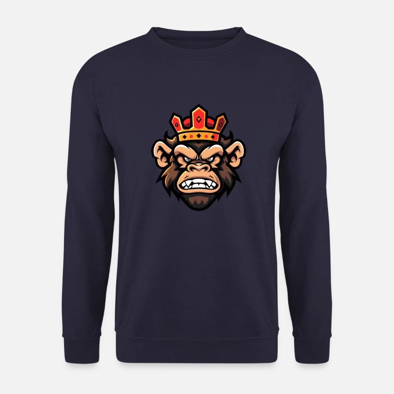 Monkey Head Crown - Unisex Sweatshirt - navy