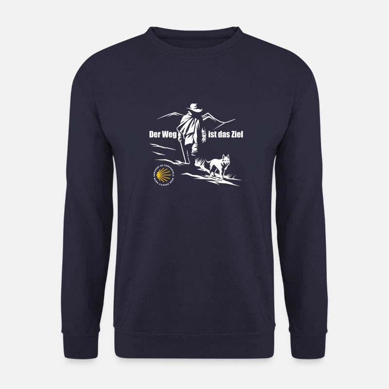 Der Weg ist das Ziel - Camino 2025 - Jakobsweg - Unisex Pullover - Navy