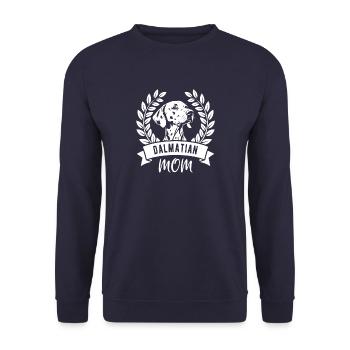 Maman dalmate - Propriétaire de chien - Sweat-shirt Unisexe - marine - Devant - Alina (178cm) & Michal (187cm)