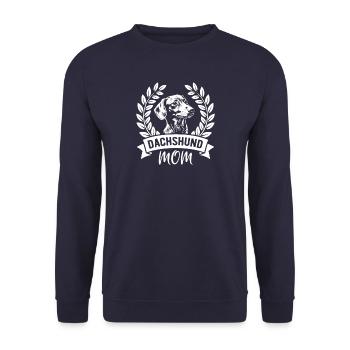 Maman teckel - Propriétaire de chien - Sweat-shirt Unisexe - marine - Devant - Alina (178cm) & Michal (187cm)