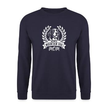Bernese Mountain Dog Mom - Hundebesitzerin - Unisex Pullover - Navy - Vorne - Alina (178cm) & Michal (187cm)