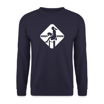 Cheval de loisir - Cheval de loisir - Équitation - Cadeau - Sweat-shirt Unisexe - marine - Devant - Alina (178cm) & Michal (187cm)