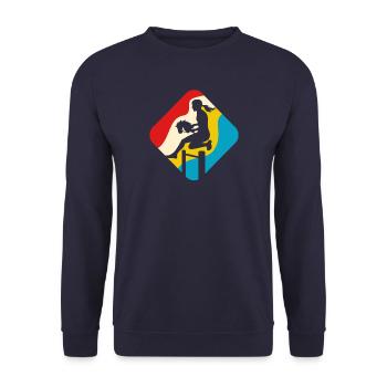 Cheval de loisir - Cheval de loisir - Équitation - Cadeau - Sweat-shirt Unisexe - marine - Devant - Alina (178cm) & Michal (187cm)
