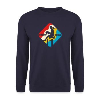 Cheval de loisir - Cheval de loisir - Équitation - Cadeau - Sweat-shirt Unisexe - marine - Devant - Alina (178cm) & Michal (187cm)