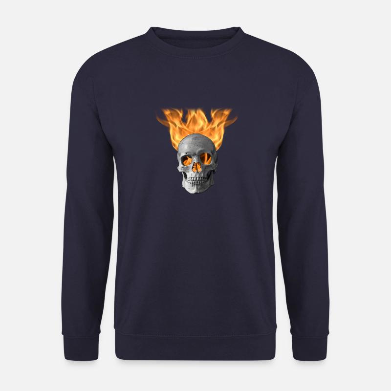 skull fire - Unisex Sweatshirt - navy