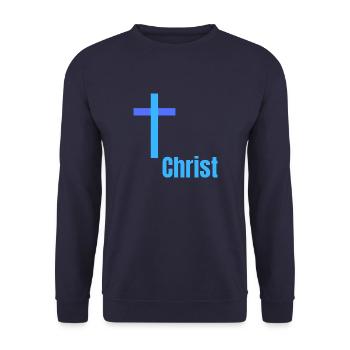 T sichert - Unisex Pullover - Navy - Vorne - Alina (178cm) & Michal (187cm)