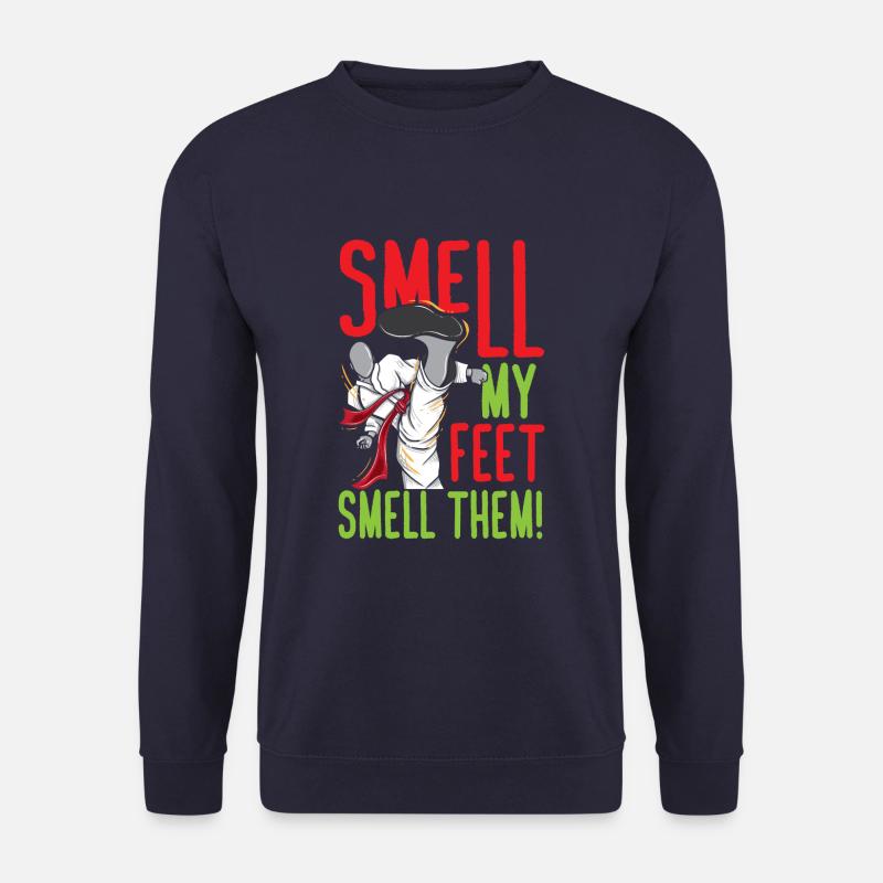 Smell My Feet Funny Karate - Unisex Pullover - Navy