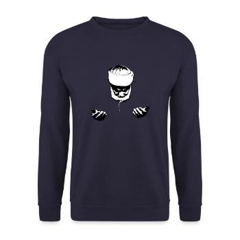 Prayer - Unisex Sweatshirt - navy - Front - Alina (178cm) & Michal (187cm)