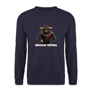 Taurus American Football - Unisex Sweatshirt - navy - Front - Alina (178cm) & Michal (187cm)