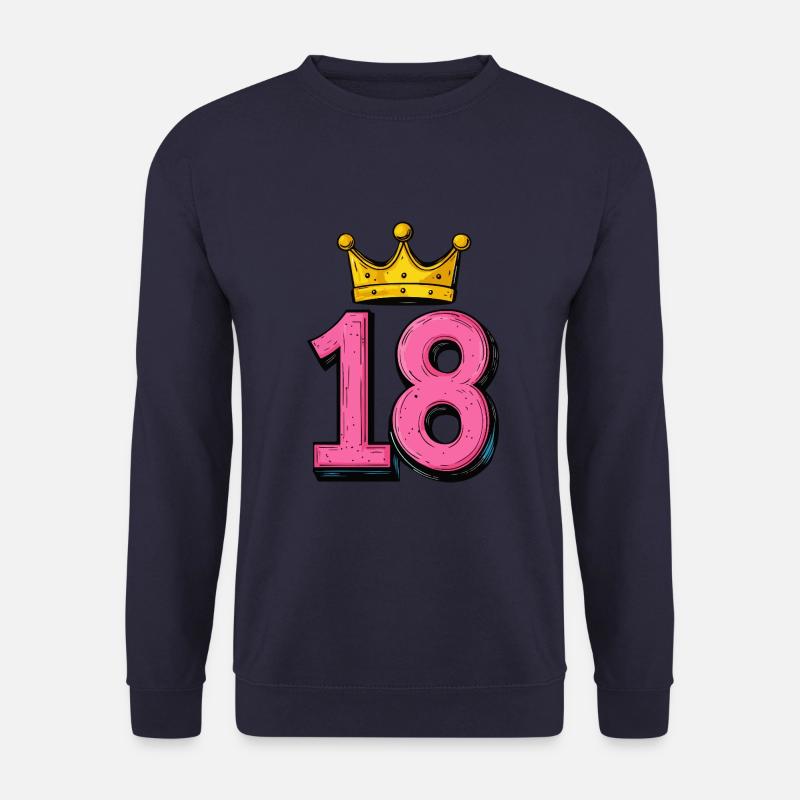 18 Number Jersey Crown - Unisex Sweatshirt - navy
