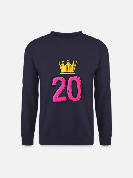 20 Number Jersey Crown - Unisex Sweatshirt - navy