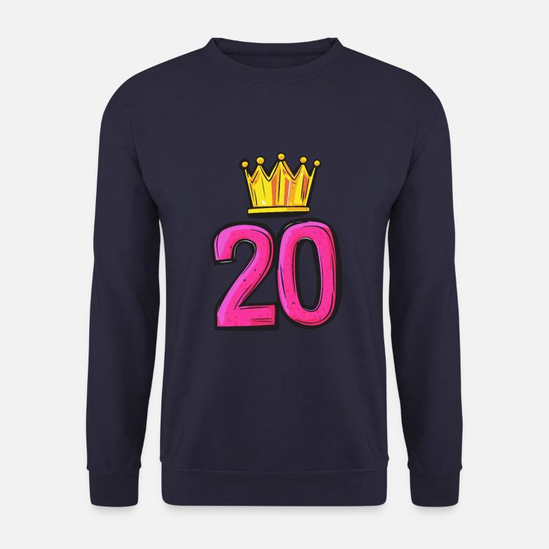 20 Number Jersey Crown - Unisex Sweatshirt - navy