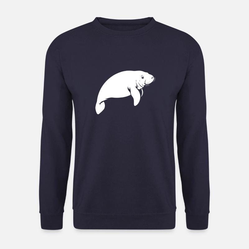 Manatee - Seekuh - Sirene - Unisex Pullover - Navy