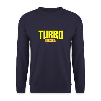 Turbo Diesel - Unisex Sweatshirt - navy - Front - Alina (178cm) & Michal (187cm)