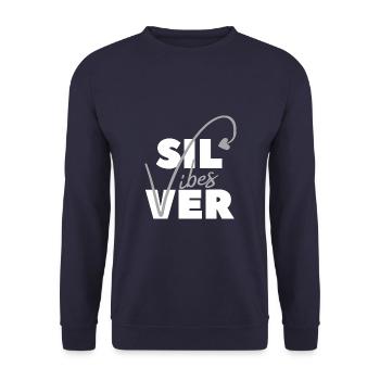Silvervibes - Unisex Pullover - Navy - Vorne - Alina (178cm) & Michal (187cm)