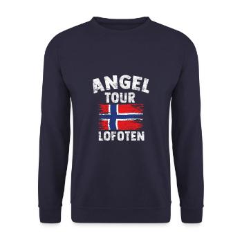 LOFOTEN - Angel Tour Norvège Personnalisable - Sweat-shirt Unisexe - marine - Devant - Alina (178cm) & Michal (187cm)