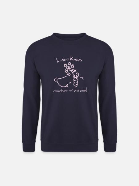 Locken_machen_nicht_nett - Unisex Pullover - Navy