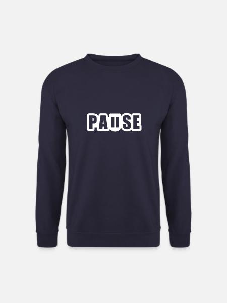 Bouton pause-pause-pause - Sweat-shirt Unisexe - marine