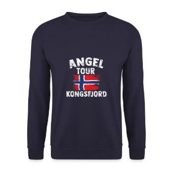 KONGSFJORD - Angel Tour Norvège Personnalisable - Sweat-shirt Unisexe - marine - Devant - Alina (178cm) & Michal (187cm)
