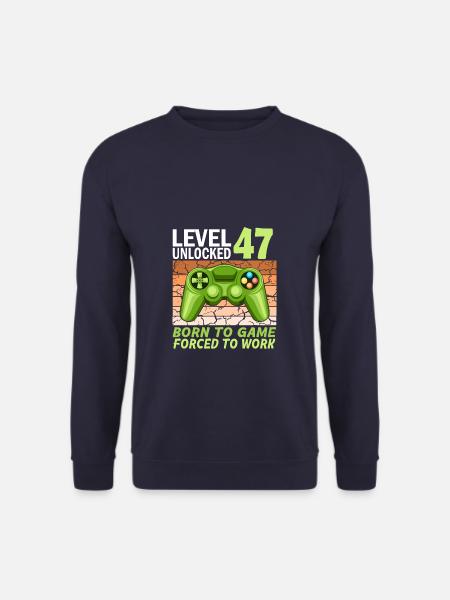 47. Geburtstag Gamer Videospiele - Unisex Pullover - Navy