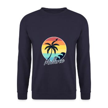 Mallorca - Unisex Pullover - Navy - Vorne - Alina (178cm) & Michal (187cm)