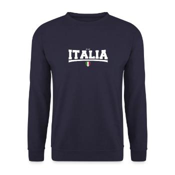 la mia Italia - Sweat-shirt Unisexe - marine - Devant - Alina (178cm) & Michal (187cm)