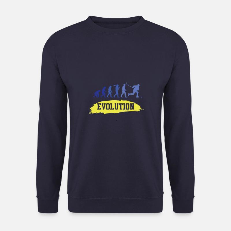 Ice Hockey Funny Evolution - Unisex Sweatshirt - navy