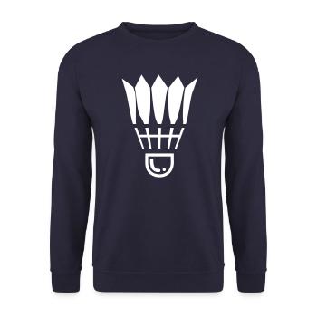 Symbole de badminton - Sweat-shirt Unisexe - marine - Devant - Alina (178cm) & Michal (187cm)