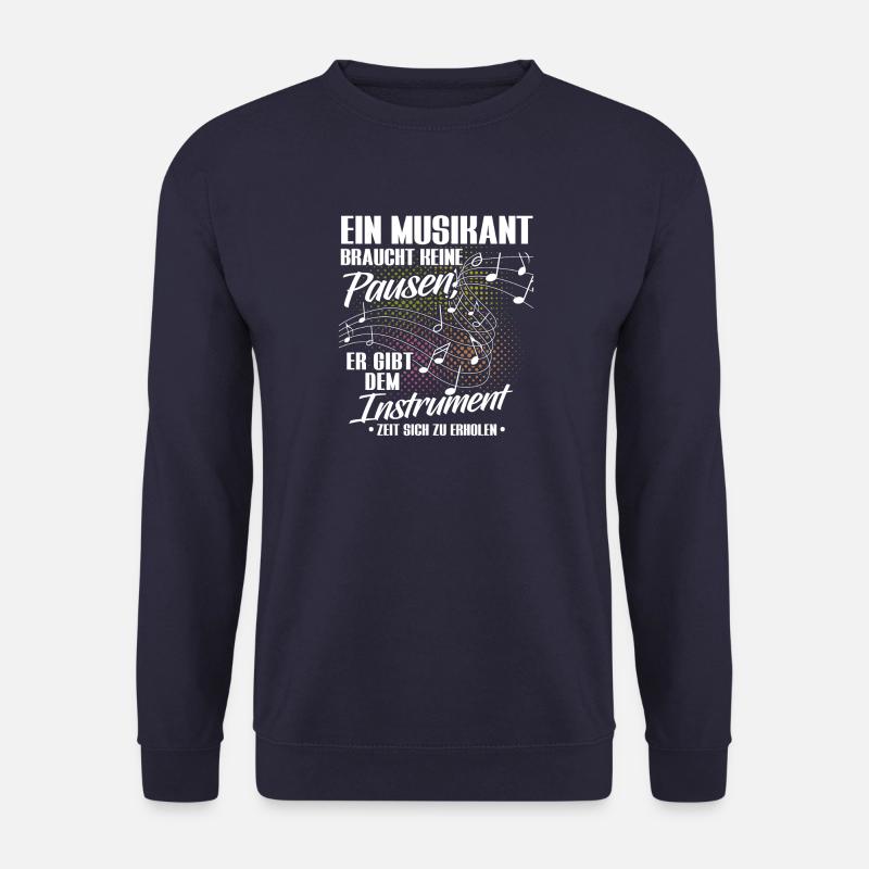 Blasmusik Musikant Geschenk · Pausen - Unisex Pullover - Navy