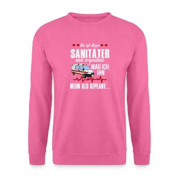 Paramedic Rescue Service Gift · I like him - Unisex Sweatshirt - pink - Front