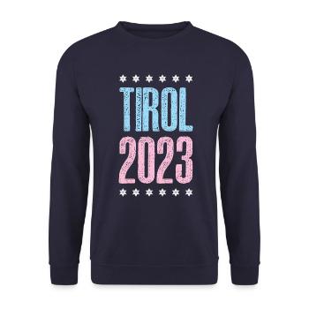Tyrol 2023 - Unisex Sweatshirt - navy - Front - Alina (178cm) & Michal (187cm)