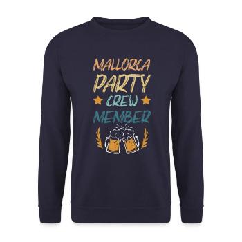 Mallorca Party Crew - Unisex Pullover - Navy - Vorne - Alina (178cm) & Michal (187cm)