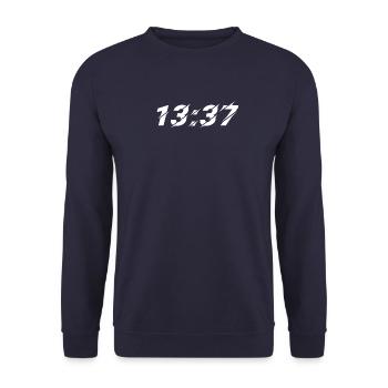 1337 Elite - Unisex Sweatshirt - navy - Front - Alina (178cm) & Michal (187cm)