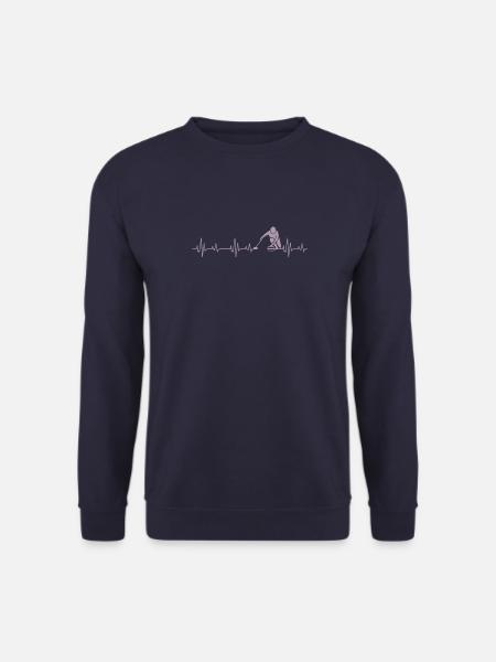 Idées cadeaux Curling Heartbeat - Sweat-shirt Unisexe - marine