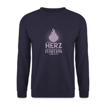 Amoureux du professeur mon cœur Chers enseignants, chers enseignants - Sweat-shirt Unisexe - marine - Devant - Alina (178cm) & Michal (187cm)